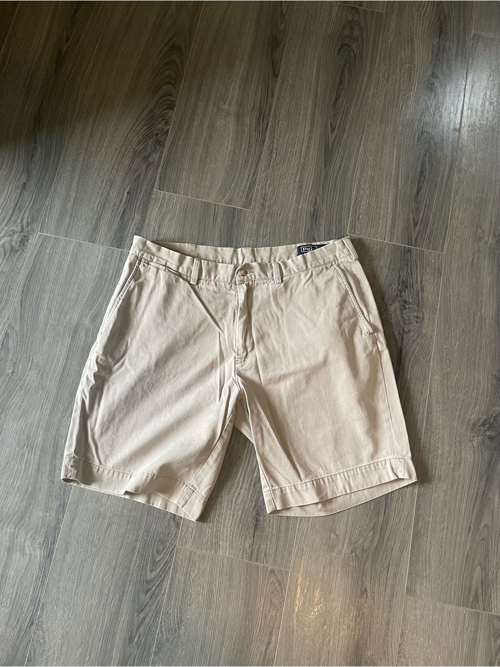 Polo Ralph Lauren Classic Fit chino shorts men’s size 36x9 Preppy Khaki Beige